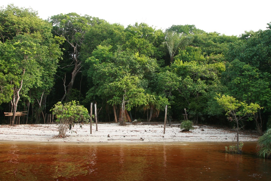 Plage au bord du rio ngro