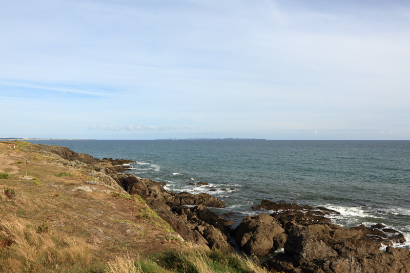 Clohars - Carnot, vue de porsach avec l'ile de groix au large.