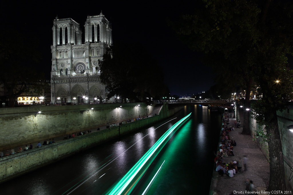 Depuis le petit pont, fil vert