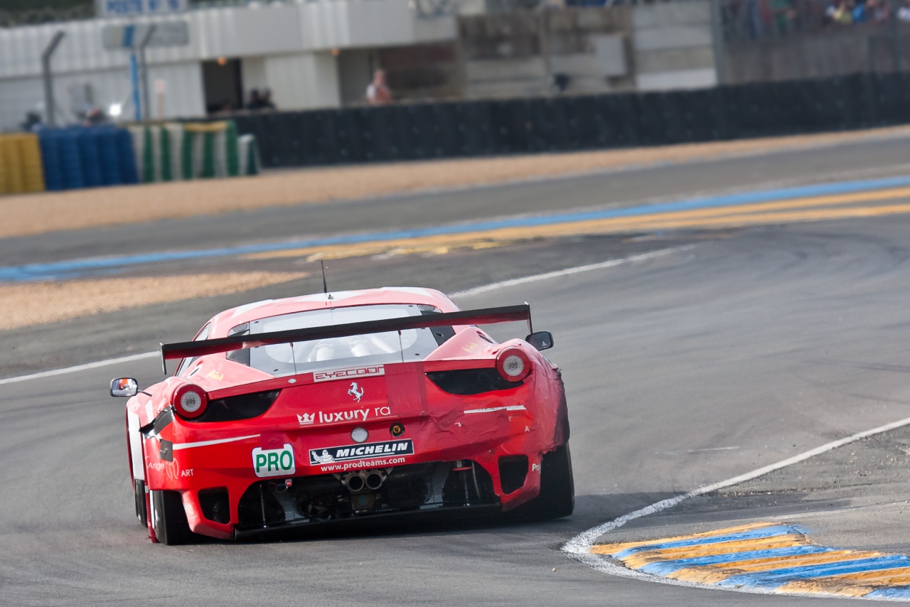 Catgorie LM GTE Pro
Ferrari F458 Italia GTC
Beltoise / Thiriet / Jakubowski
Abandon 6h14 Sortie de route