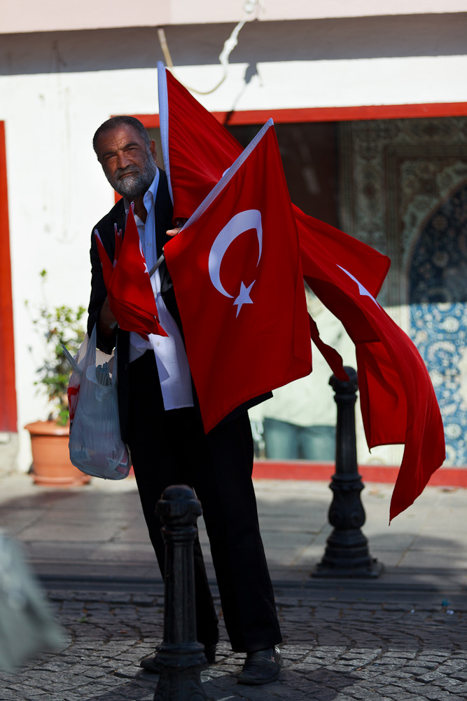 des drapeaux