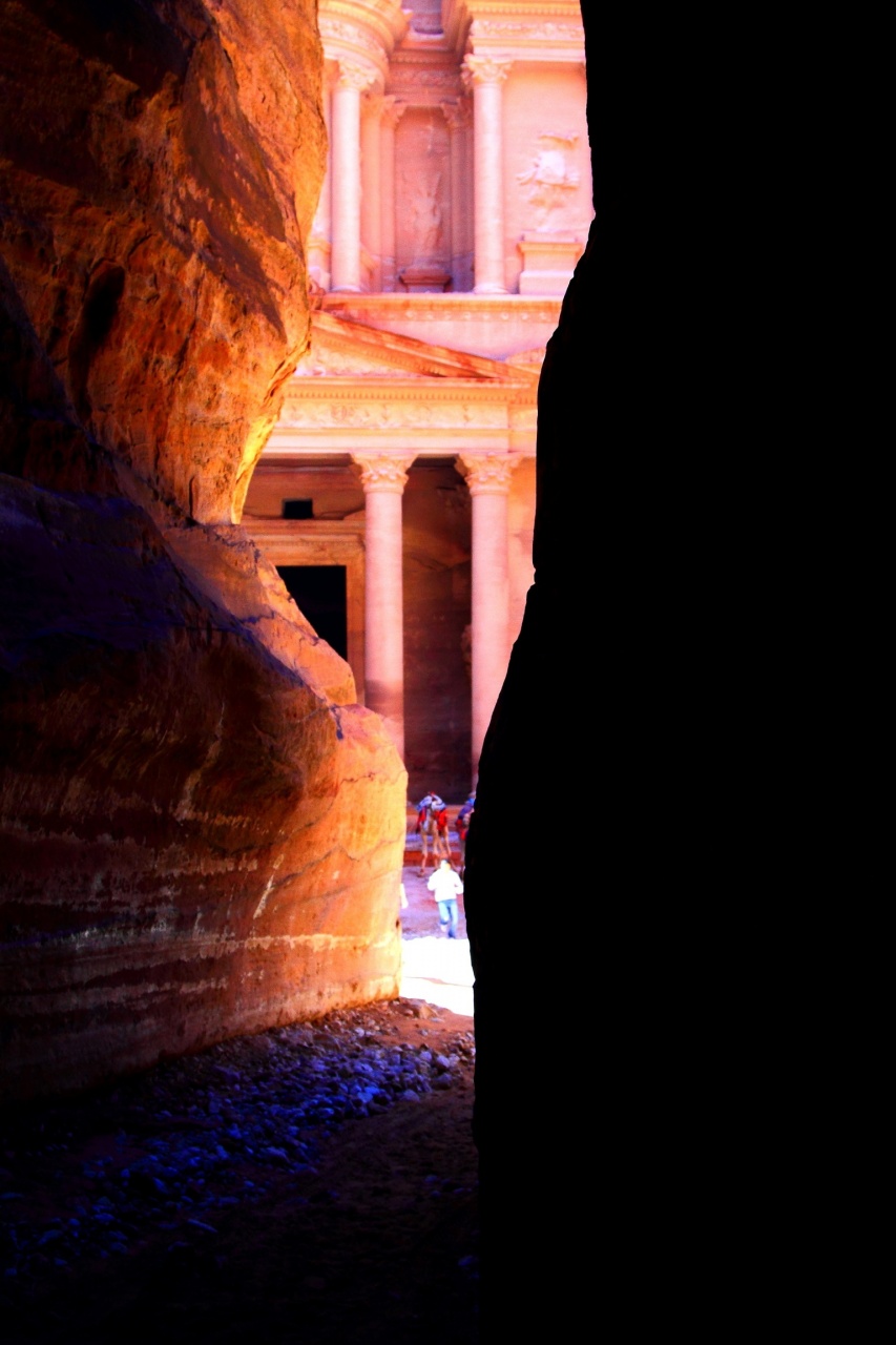 The black hole the gate at Petra jordanian