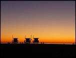 Night fall on Venice beach L.A