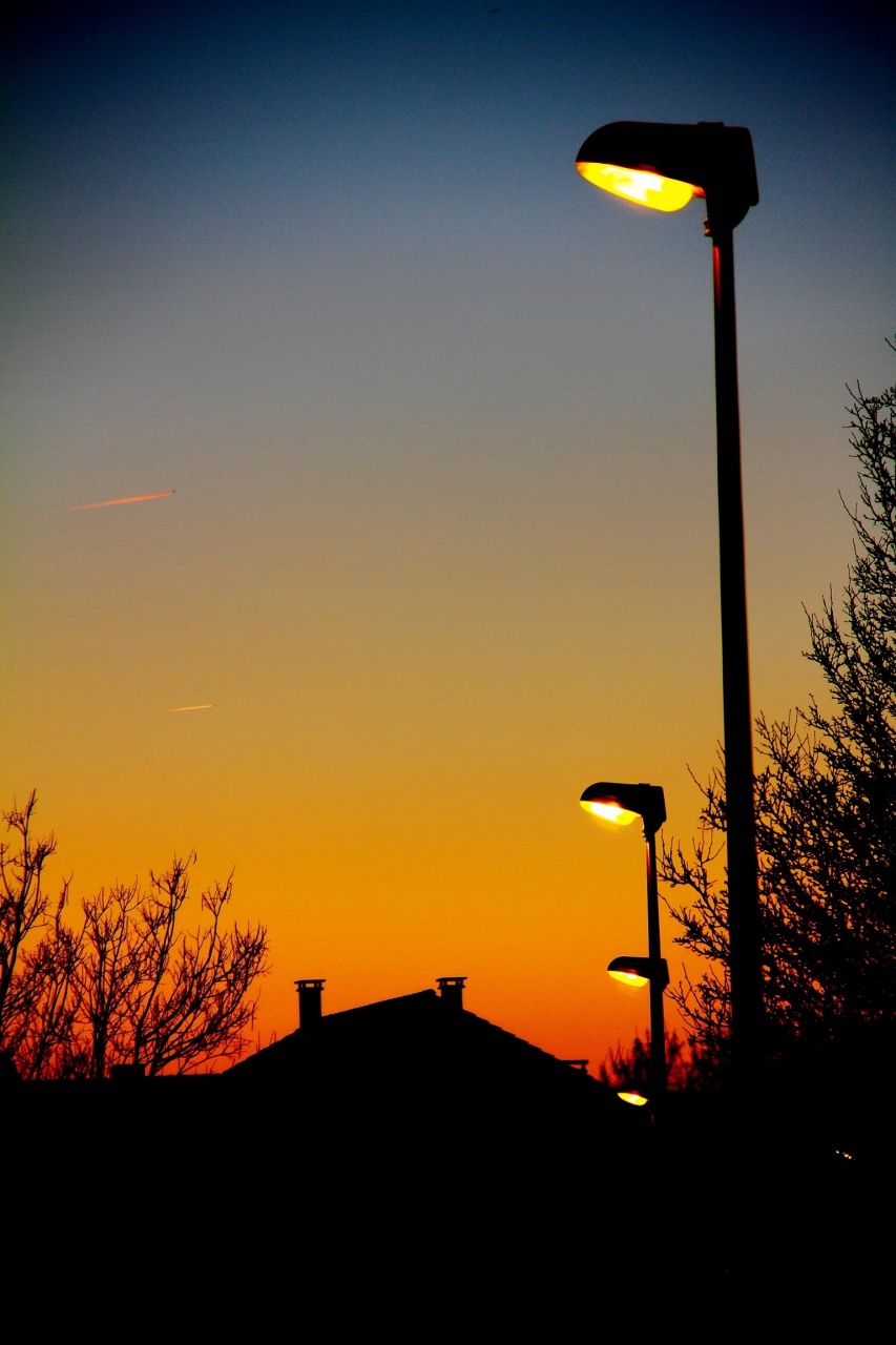 My street winter early morning