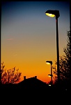My street winter early morning