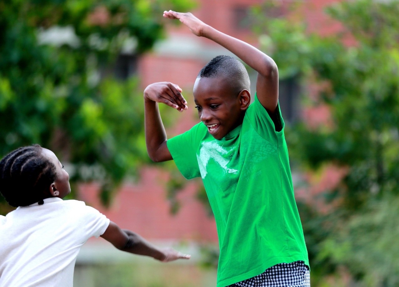 Children playing catch me if you can