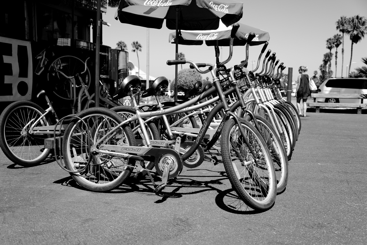 Bikes in California Beach