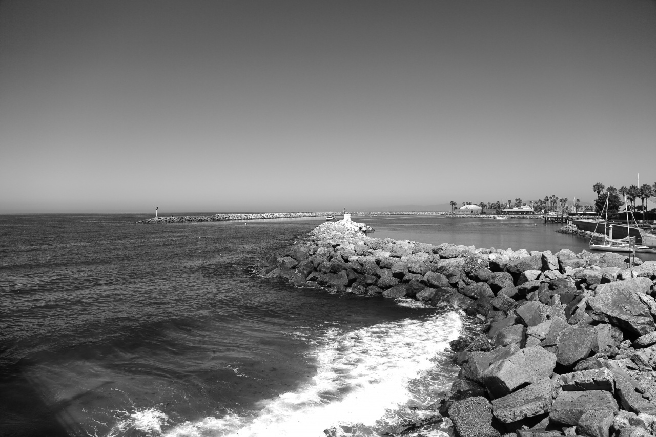 rocks pier in Torrance at LA