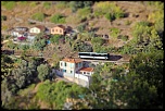 Passage d'un autorail dans le vallon de la Madeleine, Nice