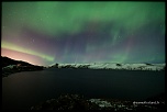 Aurore borale sur le lac Kleifarvatn