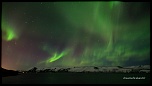 Aurore borale sur le lac Kleifarvatn