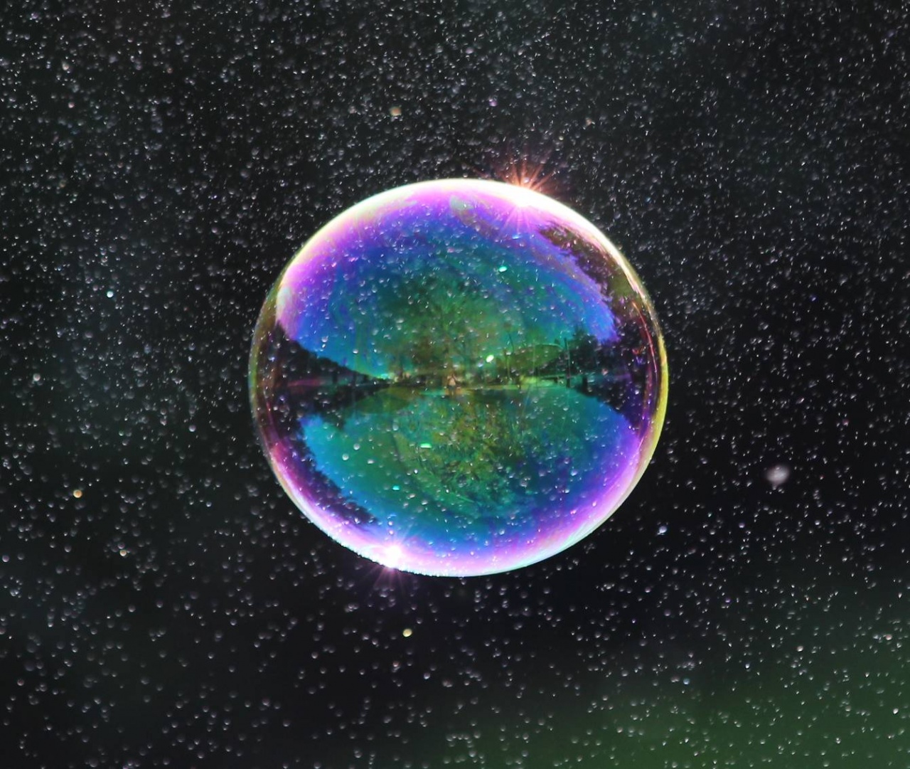 bulle avec claboussure