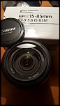 Objectif Canon 15 85 mms