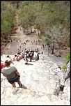 S15- Vue d'en haut Le temple Maya Nohoch Mul de Coba Mxique - 113 marches