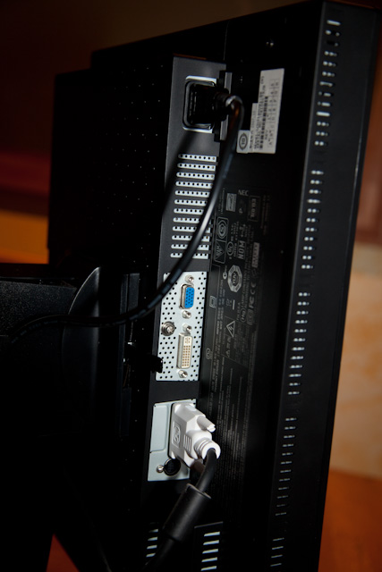 NEC Spectraview 2190 - Connectique