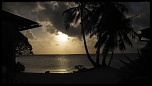 Sunset dans l'iles de la polynesie francaise